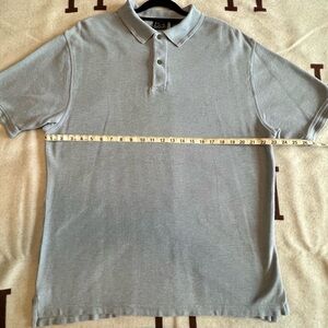 Joseph A Bank L Mesh Gray Polo